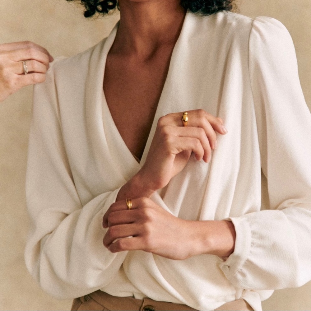 NWOT Sezane Abelia Blouse